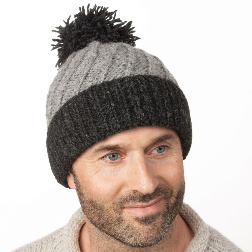 Grey store bobble hat