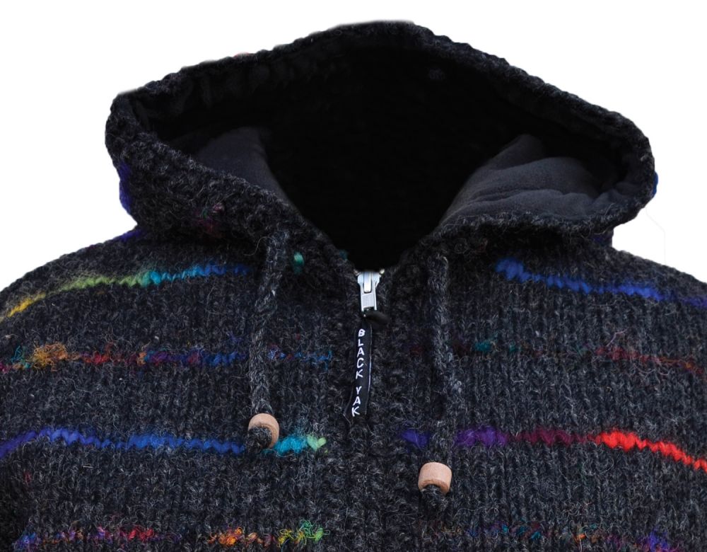 Black yak wool discount jacket