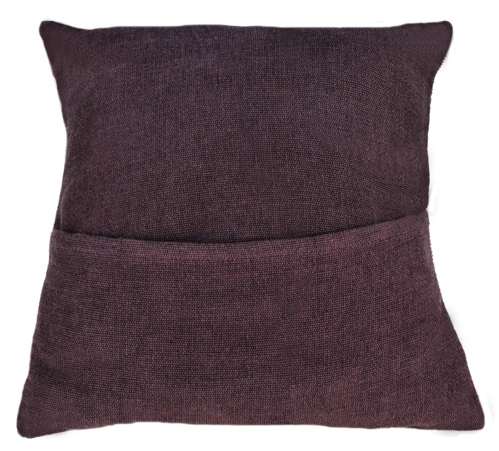 Gheri Front Cushion Cover Plum Black Yak