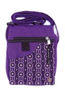 Small Printed Cotton Bag - Purple