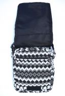 Small Aztec Fabric Bag - Black