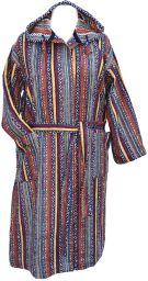 Gheri - soft brushed cotton - dressing gown/robe - bright multi