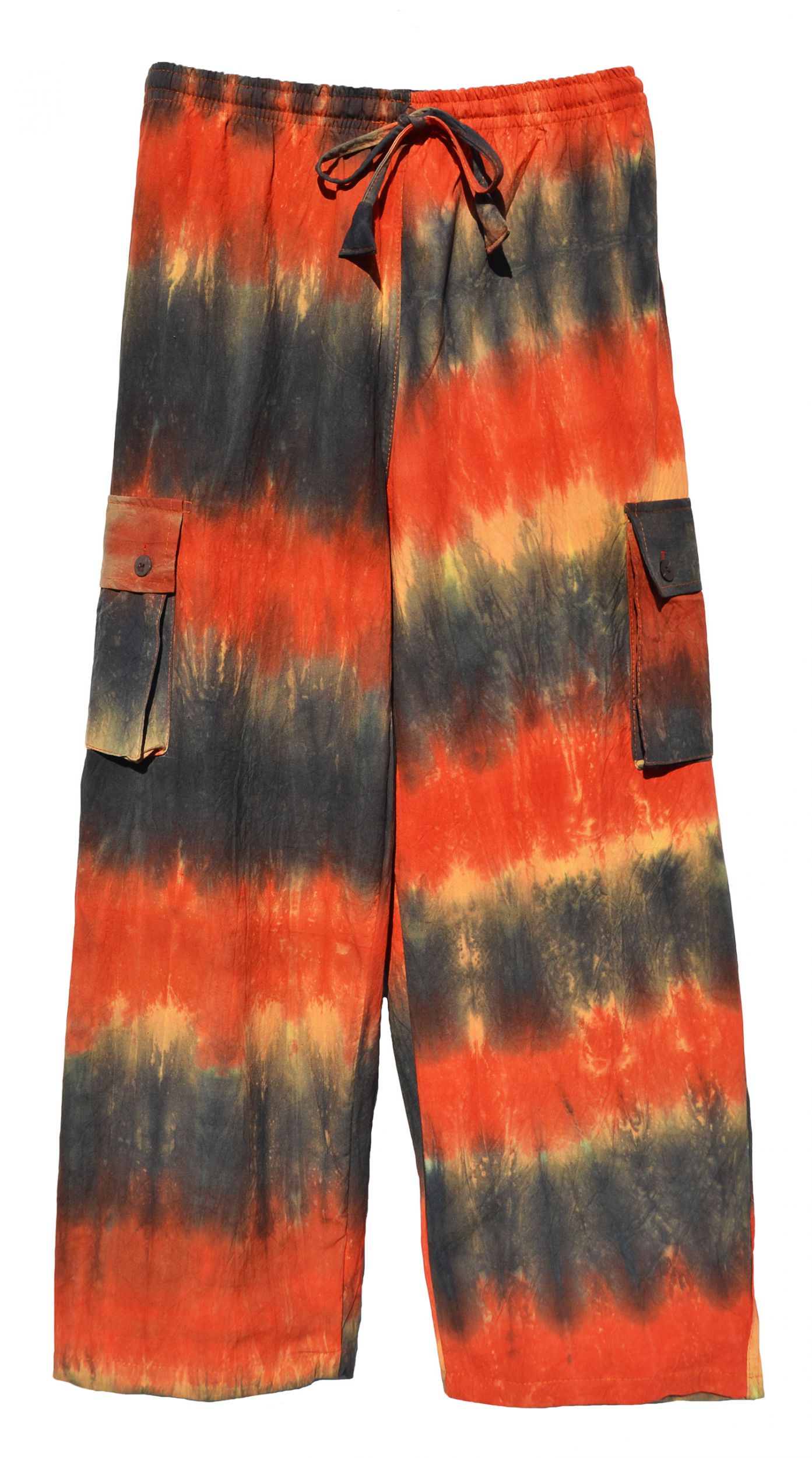 tie dye cargo shorts