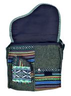 Large Gheri Cotton Saddle Bag - Green