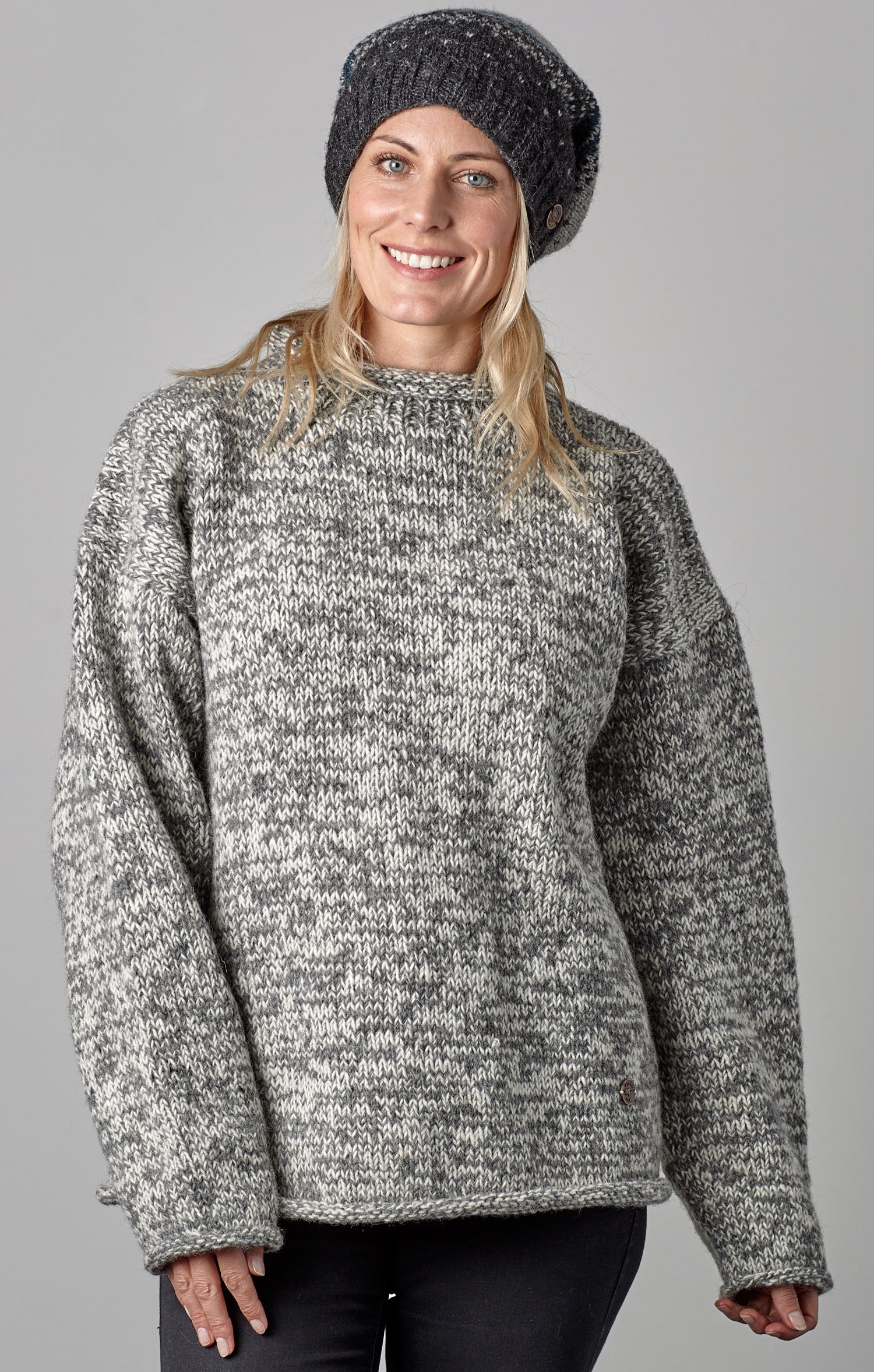 Grey knitted clearance jumpers