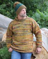 Handmade Pure Wool - Wotknot Jumper - Mustard