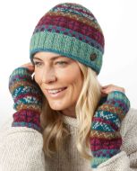 Pure Wool - Fair Isle Beanie - Mint