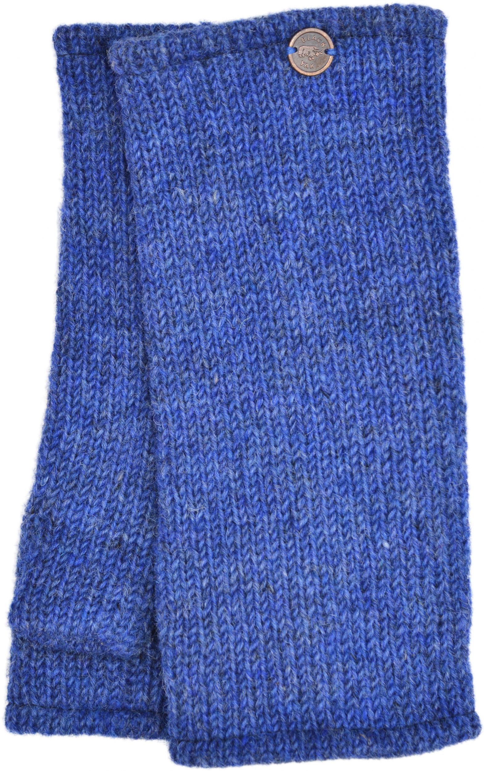 Pepper heather - pure wool wristwarmer - blue | Black Yak