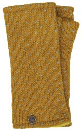 Fleece lined wristwarmer - tick - Mustard