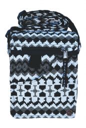 Small Aztec Fabric Bag - Black