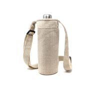 Herringbone Bottle Bag - Cream