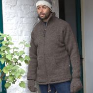 Fleece lined - pure wool - pull on - Light Grey