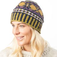 Pure wool hand knit - cosmos beanie - highland