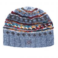 Ridge Tie Dye Beanie - Pure Wool - Mid Grey Thunder