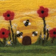 Handmade - Felt Hot Water Bottle - Bees