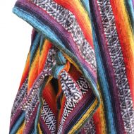 Children's Brushed Gheri Cotton Poncho - Rainbow