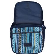 Small Gheri Panel Bag - Black Aqua