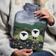 Handmade - Felt Hot Water Bottle - Sheep