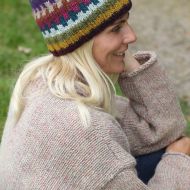 Handmade Pure Wool - heather jumper - shell