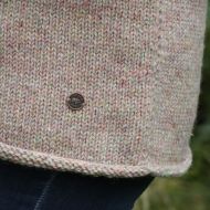 Handmade Pure Wool - heather jumper - shell