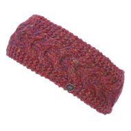 Pure Wool - Rope Cable Headband - Rust Heather