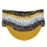 Pure Wool Hand Knitted - Peaked Headband - Mustard