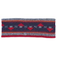 Pure Wool Hand Knit - Mushroom Headband - Deep Red