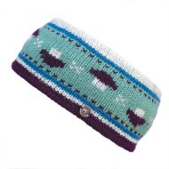 Pure Wool Hand Knit - Mushroom Headband - Aubergine