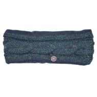 Pure Wool Fleece Lined - Cable Headband - pine heather