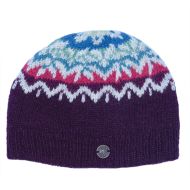 Pure Wool - Jewel Drop Beanie - Aubergine