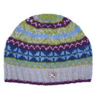 Pure Wool - Fair Isle Beanie - Stone