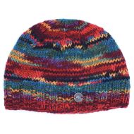 Pure Wool Electric Stripe Beanie - Red