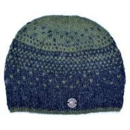 Pure Wool - Charcoal Dual Tick Beanie - Forest Green