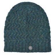 Pure Wool - Weave Baggy Beanie - Pine Heather