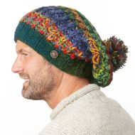 Pure Wool - Chunky Rib Slouch - Evergreen