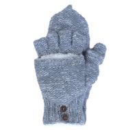 Fine Wool Mix - Wool Mitt - Pearl Grey