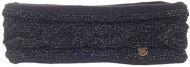 Pure Wool Fleece lined headband - cable - Charcoal