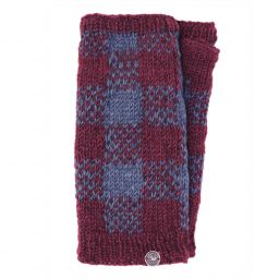 Naya Pure Wool - Mosaic wristwarmers - brick