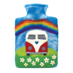 Handmade - Felt Hot Water Bottle - Campervan