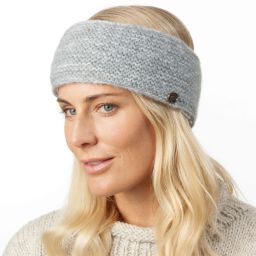 Pure Wool Sherpa Fleece Lining - Fine Wool Mix Headband - Pearl Grey