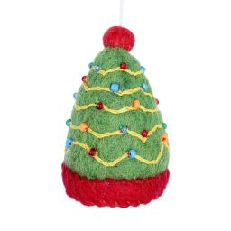 Handmade Christmas - Wool Felt Hanging Decoration - Christmas Tree