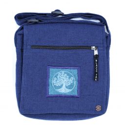 Medium Motif Cotton Bag - Blue