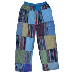 Gheri Patchwork Stonewashed - Trousers - Blues