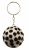 Dotty Keyring- White/Black