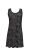 Interlocking pattern - lightweight racerback tunic - black