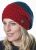 Pure Wool - Fir Stitch - Baggy Beanie - Red/Teal