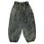 Stonewashed Wide - Harem Trousers - Green