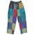 Multi Patchwork Cotton - Trousers - Green Multi