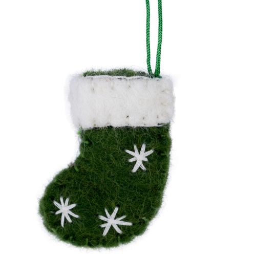 Felt - Christmas Stocking Decoration - Mini: Red