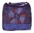 Large Embroidered Cotton Bag - Purple